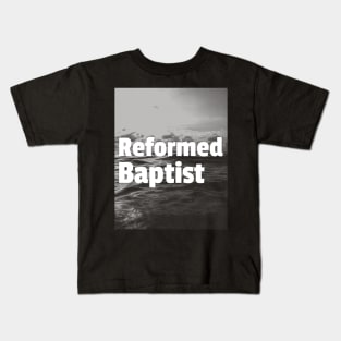 Reformed Baptist White Ocean Design Kids T-Shirt